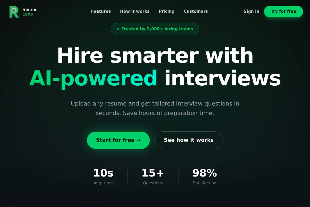 RecruiterLens Demo